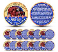 WinnerWhy 20 Pcs EMS Challenge Coins 1.77 Inch Paramedic Prayer Gift