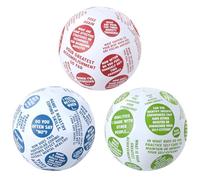 WinnerWhy 3 Pcs Coping Skills Balls 24 Inch How to Cope with Anxiety Depression Build Self Esteem for Adult Fun Group Therapy Games Activity for Teaching Learning Counseling Tool Beachball Inflatable
