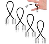 WinnerWhy 4 Pcs Begleri Fidget Beads Toy Adults Metal Anxiety Fidget Spinner Worry Beads Stainless Steel Cylinder Shaped Begleri Toy for Adult Men Women Relaxation(Silver)