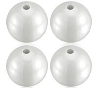WinnerWhy 4 Pcs Outrigger Ball Stops Fishing Rigging Ball Line Equipment Plastic Pair Outrigger Line Stoppers(White)