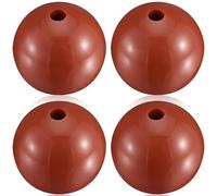 WinnerWhy 4 Pcs Outrigger Ball Stops Fishing Rigging Ball Line Equipment Plastic Pair Outrigger Line Stoppers(Red)
