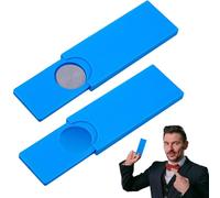 WinnerWhy 8 Pcs Magic Trick Coin Slider Cases Magic Coin Disappearing Box Magic Party Favors Toys Stage Magician Props Magic Trick Gimmick Accessories