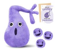 WinnerWhy Gallbladder Plush Set Gall Surgery Recovery Gifts Include Gall Plush with Gallstones Stuffed and Gallbladder Get Well Card Operation Removal Gift for Gallstones Patient (Purple)