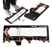 WinnerWhy Golf Training Mat Practice Swing Mat Practice Equipment for Beginner Posture Assistance Entry Level Golf Stance Corrector Indoor Outdoor