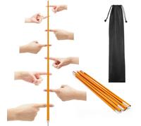 WinnerWhy Helium Stick Game Stick Team Building Games for Work, Easy to Carry, Yellow, 11.8ft