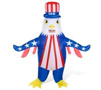 WinnerWhy Inflatable Bald Eagle Costume 4th of July Blow up Mascot Costume for Adult Independence Day Patriotic Parade