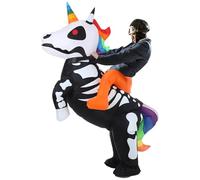WinnerWhy Inflatable Skeleton Unicorn Costume Adult Party,Unicorn Skeleton