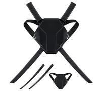WinnerWhy Katana Samurai Ninja Sword Carrying Belt Frog 2pcs Retractable Samurai Sword Model Toys Halloween Portable Toy for Ninja Hero Cosplay Anime Costume
