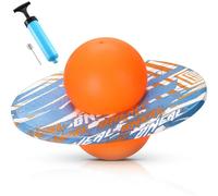 WinnerWhy Pogo Ball Trick Board Pogo Stick Jumper for Boys Girls Adults Balance Bounce Ball with Pump and Strong Grip Deck Safe and Fun Indoor Outdoor Fidget Toy (Orange, Blue,Fashion Style)
