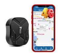 Winnes 4G GPS Tracker 10,000mAh Long Battery Life Accurate Real-time Tracking Device for Vehicle Strong Magnetic, Multiple Anti-theft Alerts, No Subscription Car Tracker TK905B