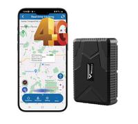 Winnes 4G GPS Tracker for Car Global Coverage 7800mAh Battery Long Standby Strong Magnetic GPS Car Tracker Multiple Security Alarm 24/7 Real Time Tracking Anti-theft Device for Truck, Van,Motorhome