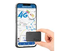 Winnes 4G Mini GPS Tracker 1500mAh Magnet GPS Tracker Car With SIM Card Free App Small GPS Tracker Global Real Time Tracking Kids Wallet Suitcase Cars