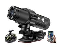 Winnes Cycle Motorbike Helmet Camera HD 1080p Sports Action Camera Outdoor Riding Helmet Recorder Anti-Shake Water-Resistant HD Fishing Camera Loop recording WIFI APP Real-time Connection