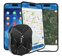 Winnes GPS Tracker TK905 Magnetic Car Trackers Devices 5000mAh Long Battery Life NO Monthly Fee Support APP/Web/SMS Anti-theft Tracking for Digger, Truck, Van, Tractor, Car