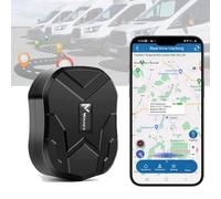 Winnes GPS Tracker TK905B 10,000mAh Big Battery Long Working Time Magnetic Car Tracker Devices Hidden 5 Meter Accurate Real-time Location Tracking with SMS, APP