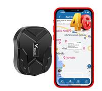 Winnes Magnetic GPS Tracker 4G Real Time Positioning Anti-theft Car Tracking Device Instant Alerts Battery Powered Long Working Time Waterproof Durable Vehicle Trackers UK for Fleet, Trucks, Vans, RVs