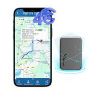 Winnes Mini GPS Tracker UK & Global, No SIM Card Required, 60 Days Long Standby, Strong Magnetic,Real-Time Tracking, Alarm Reminder,Portable Small Size GPS Locator for Car, Vehicle, Personal Use