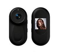 Winnes Mini Thumb Sport Camera 1080P Full HD, 120° Wide Angle Pocket Camera with Loop Recording & Auto Encryption, Portable Clip-On Cam for Outdoor Activities/Pets, One-Key Photo & Power-Off Save