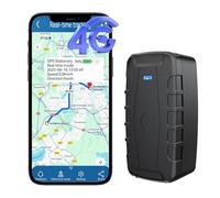 Winnes Real-time GPS tracker for Car Waterproof Strong Magnet 4G Global Car GPS tracker Anti-theft Vehicle Location Tracking Device Battery Powered 240Day Standby, w/SIM Card, Moving/Geo-fence Alarm