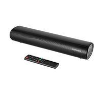 Winnes Small Soundbar for TV Loud and Clear Compact Sound Bars Bluetooth 5.0/Optical/AUX Movie, News, Music 3EQ Mode with DSP Technology Wall Mountable Bluetooth Music Player