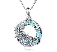 WINNICACA Dragonfly Gifts for Women s925 Sterling Silver Dragonfly Pendant Necklace with Purple Crystal Brighton Jewellery Gifts for Women Mom Mother Teen Girls Lovers Birthday