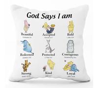 Winnie Baby Nersery Stuff-The Pooh Nursery Decor-Winnie Pillow Case- 18x18 Inch Throw Pillow Cover Case quare Couch Pillow Cover-Gift for Daughter Son Kids Christmas