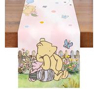 Winnie Baby Shower Decorations-Pooh Birthday Party Decor-Winnie Tablecloth,Tablecloth Oh Baby Gender Reveal Birthday Party Supplies for Kids Boys Girls,Pink