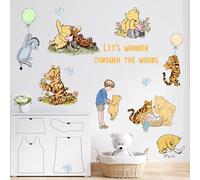 Winnie Character Stickers, Winnie Inspirational Stickers, The Pooh Wall Stickers for Kids, The Pooh Removable Sticker for Baby Kids Nursery Children Room Bedroom Living Room Playroom Wall Decoration