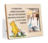 Winnie Decor Wooden Photo Frame, Inspirational Quotes Pictures Frame Gifts for Friends, If There Ever Comes a Day Inspirational Frame Sign, Home Living Room Office Shelf Decoration(4x6 Inch Photo)