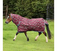 Winnie & Me 200g Combo Turnout Rug - Outdoor Horse Blanket - Burgundy - Size: 3ft 9inch