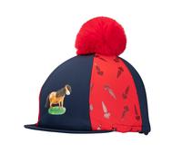 Shires Winnie & Me Childrens Hat Silk - Navy/Red