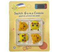 Winnie & Pika Rubber Thumb Grips Caps Covers Compatible With Switch Joy-Con OLED Joycon & Switch Lite - 4 Pack