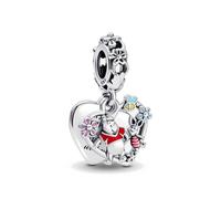 Winnie Pooh & Piglet Dangle sterling silver charm for pandora bracelet