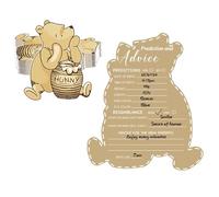 Winnie the Pooh 30Pcs Baby Shower Advice Cards - Classic Pooh Design, Prediction Cards, Advice Games for Expectant Parents, Party Activity Supplies 5*7IN