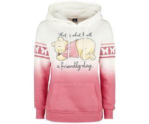 Winnie the Pooh A Friendly Day Hoodie white pink L