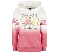 Winnie the Pooh A Friendly Day Hoodie white pink XL