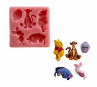 Winnie the Pooh and Friends (MEASUREMENTS SECOND PICTURE/NO RETURNS) Silicone Mold By Oh! Sweet Art