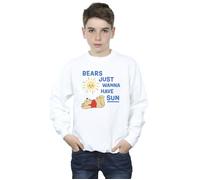 Winnie The Pooh Bears Just Wanna Have Sun Sweatshirt Disney White 3-4 Years