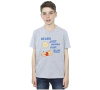 Winnie The Pooh Bears Just Wanna Have Sun T-Shirt Disney Grey 7-8 Years