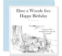 Winnie The Pooh Birthday Cards for Men & Women, No Woozles Invited