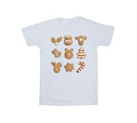Winnie The Pooh Boy's Gingerbread Cotton T-Shirt in White | Size: 12-13 Years Winnie the pooh White 12-13 Years