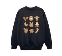 Winnie The Pooh Boy's Gingerbread Sweatshirt in Black | Size: 7-8 Years Winnie the pooh Black 7-8 Years