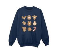 Winnie The Pooh Boy's Gingerbread Sweatshirt in Navy | Size: 5-6 Years Winnie the pooh Navy 5-6 Years