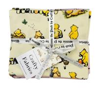 Winnie The Pooh by Crafty by Chatham Glyn 100% Cotton Percale 7Pcs Fat Quarter Bundle Packs for Quilting, Arts, Crafts, DIY Projects