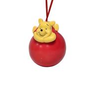 Winnie the Pooh Christmas Bauble - Festive Tree Decoration with Adorable Pooh Bear Design - Classic Holiday Ornament for Disney Fans - Add Charm to Your Christmas Décor - Durable and Lightweight