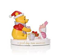 Disney Winnie The Pooh and Piglet Large Christmas Figurine - A Good Day For Sharing, none