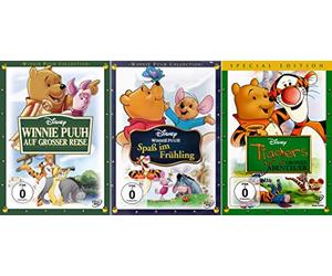 Winnie the Pooh Collection Fun in Spring + On Big Journey + Piglet Large Adventure + Heffalump - A New Friend for Winnie the Pooh [4 DVD Set]