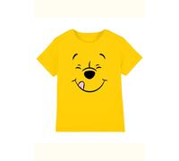 Winnie The Pooh Disney Face Kids T-Shirt, Yellow | Size: 7-8 Years Winnie the pooh Yellow 7-8 Years