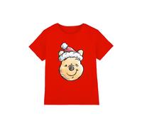 Winnie The Pooh Disney Santa Hat Kids T-Shirt, Red | Size: 7-8 Years Winnie the pooh Red 7-8 Years