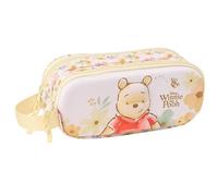Winnie the Pooh - Double 3D Pencil Case, Children's Pencil Case, Ideal for School Age Children, Comfortable and Versatile, Quality and Resistance, 21 x 6 x 8 cm